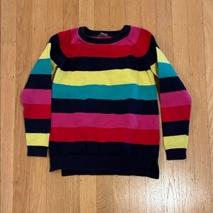 Primary Multicolor Striped Sweater